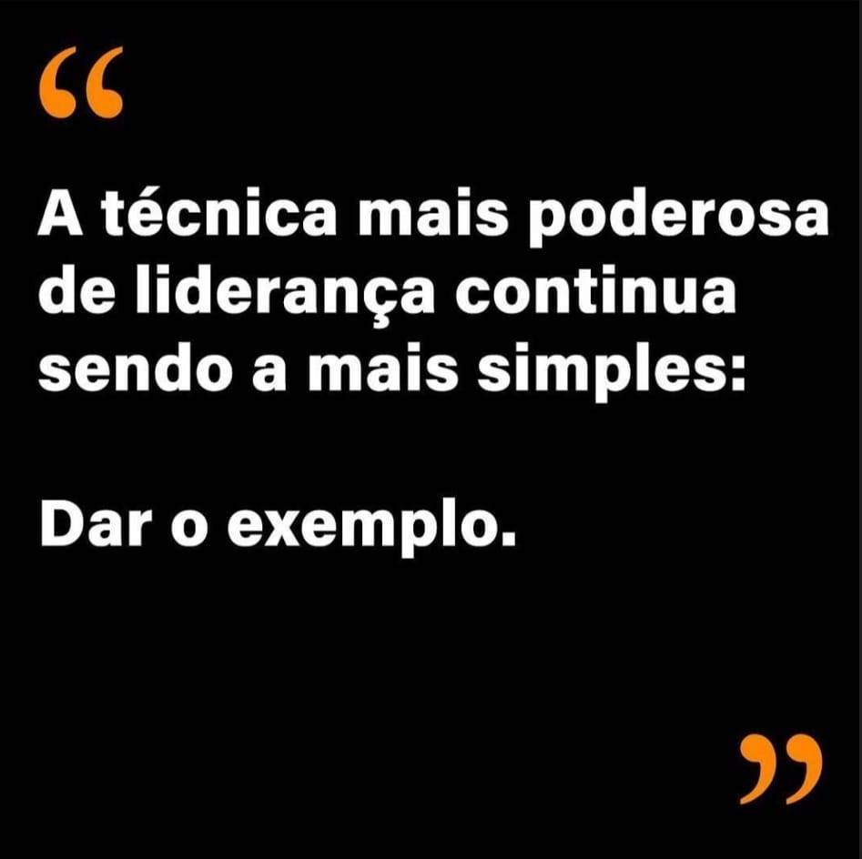 Dar o exemplo
