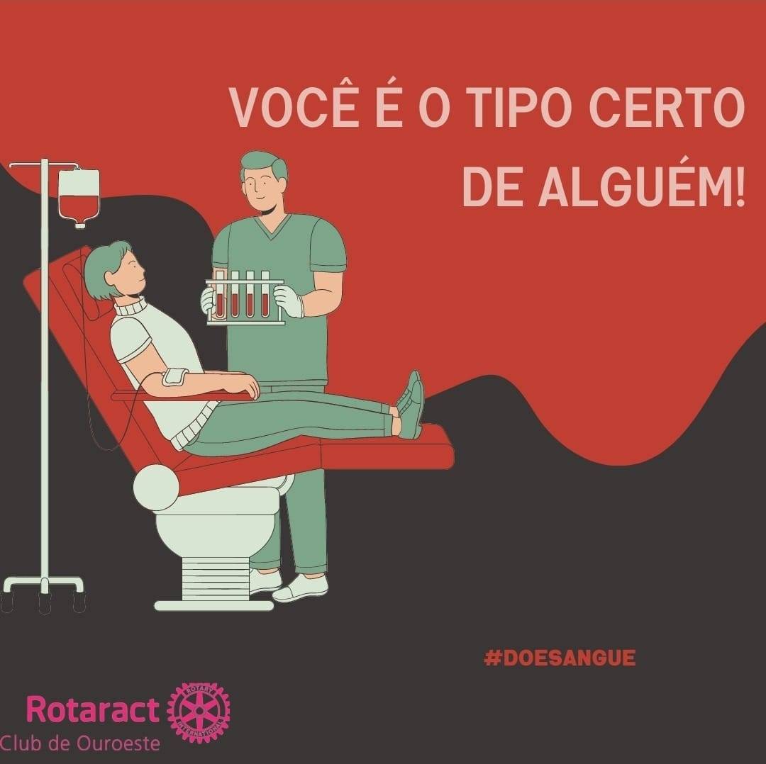 Rotaract Club de Ouroeste faz campanha de doação de sangue