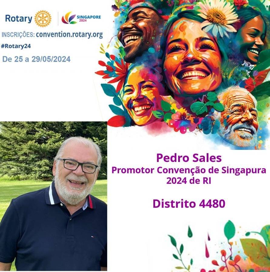 Representante 4480 na Convenção Internacional do Rotary em Singapura