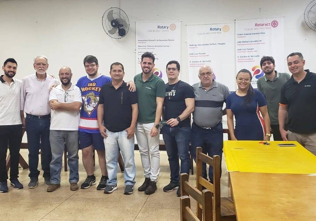 Cresol em reunião com os Rotary's e Rotaract de Jau
