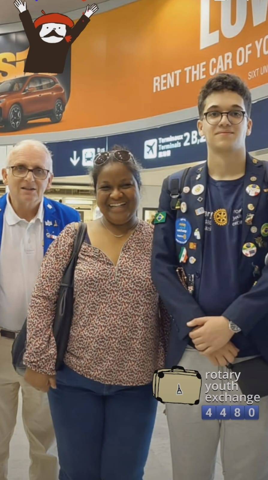 Pietro desembarca em Paris