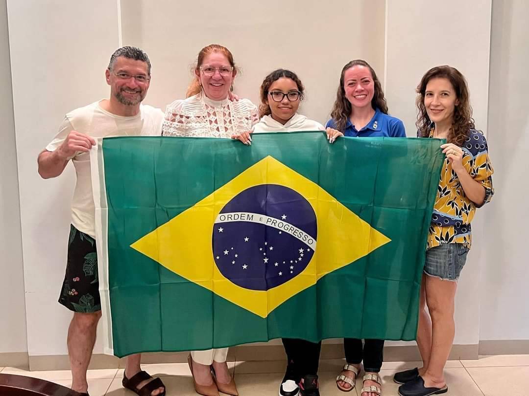 Recepção de Intercambista americana