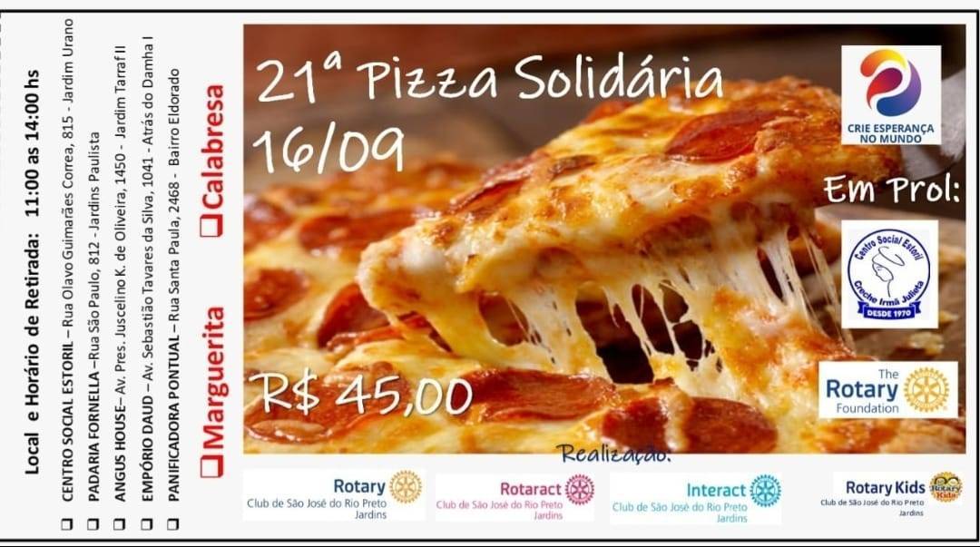 21° Pizza Solidária Jardins