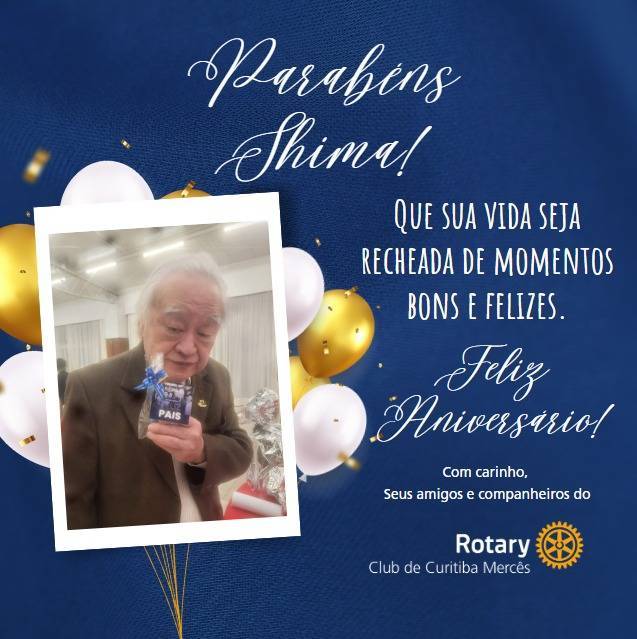 PARABÉNS COMP. SÓCIO HONORÁRIO SHIMA MUITAS FELICIDADES