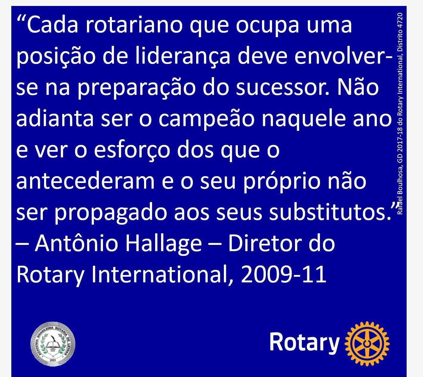 Mensagem do Diretor do Rotary Internacional 2009-11