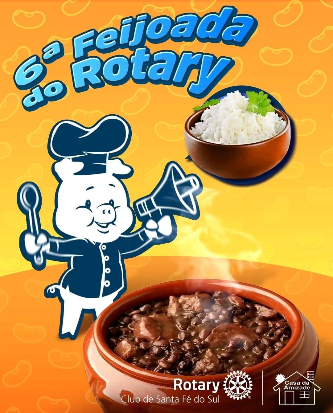 Rotary de Santa Fé do Sul realiza sua 6ª Feijoada