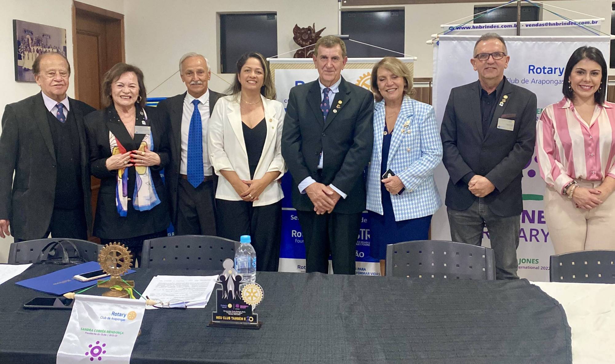 Companheiros que juntos fizeram composição da mesa diretora dos trabalhos.