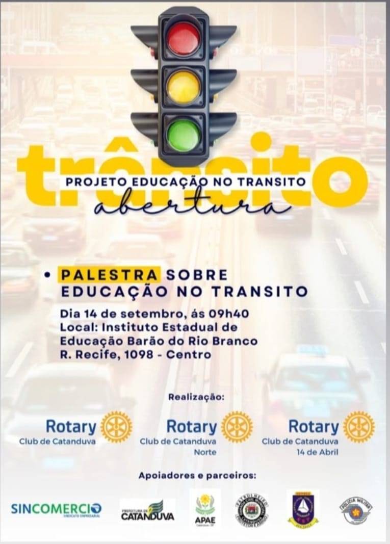 Palestra sobre Educação no Trânsito