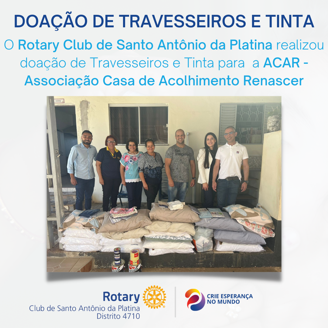Rotary Club de Santo Antônio da Platina leva conforto e renovação à ACAR - Associação Casa de Acolhimento Renasce