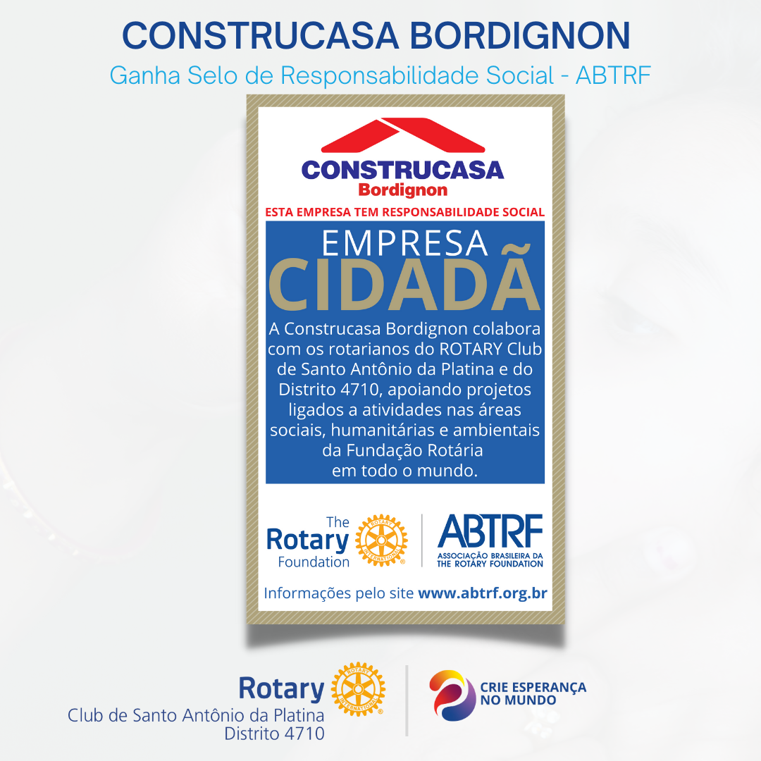 Construcasa Bordignon: Compromisso Firme com a Responsabilidade Social Reconhecido pela ABTRF