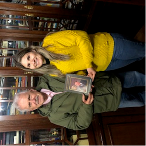 Eduardo e Patrícia em momento histórico