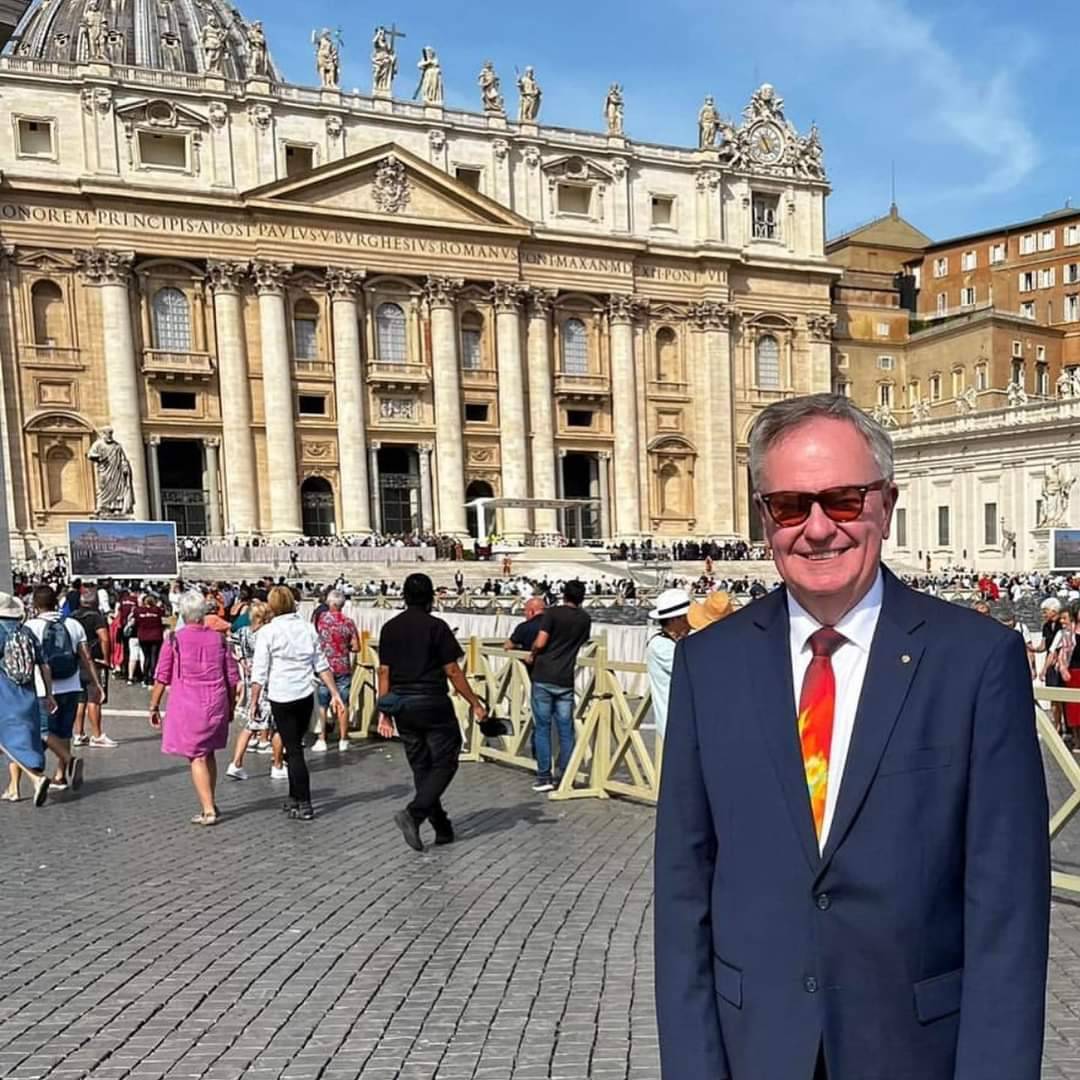 Gordon Mcinally com o Papa Francisco 