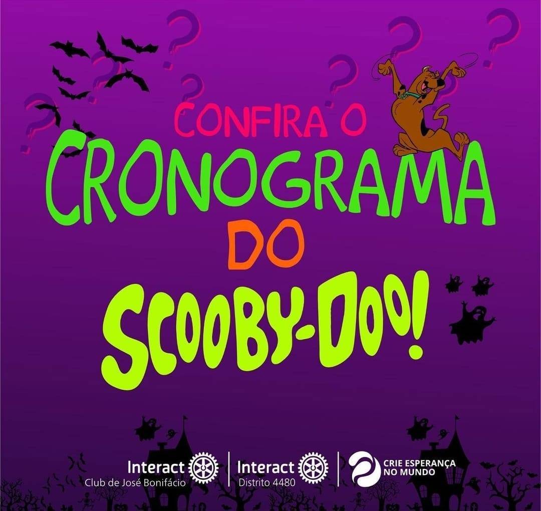 Interagindo Scooby Doo, confira o cronograma