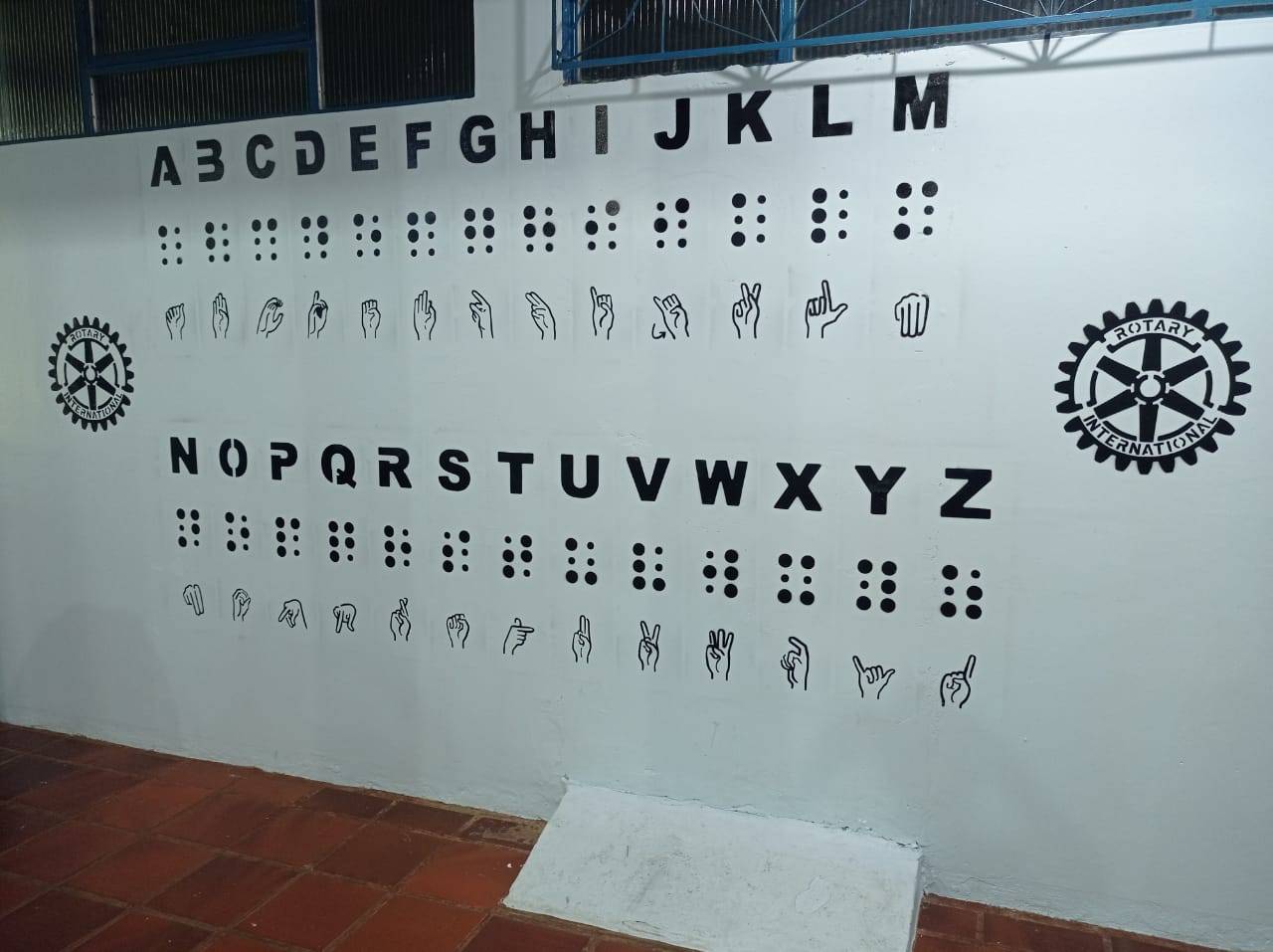 Pintura realizada pelos companheiros Marcelo, André, Cleide e Joacir