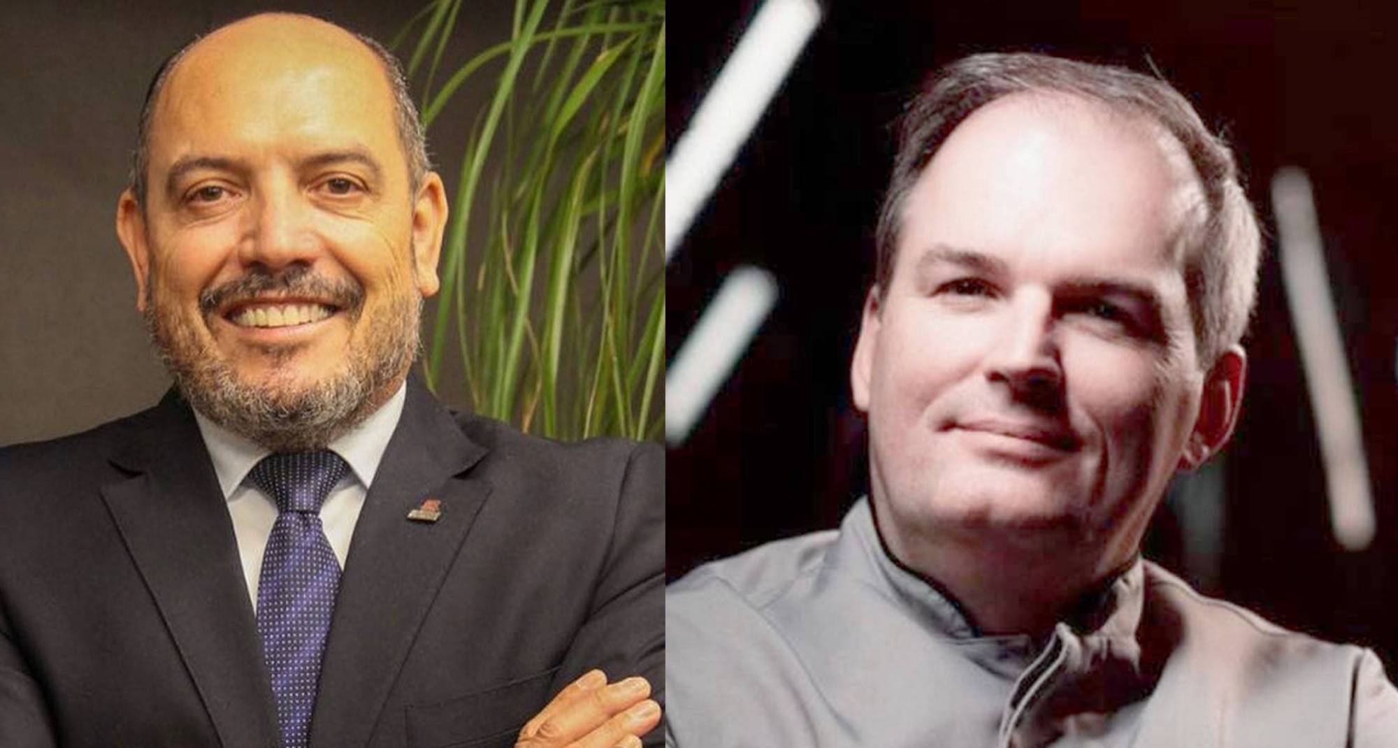 Os aniversariantes Valdecir Ribeiro e Marcos Bombardelli