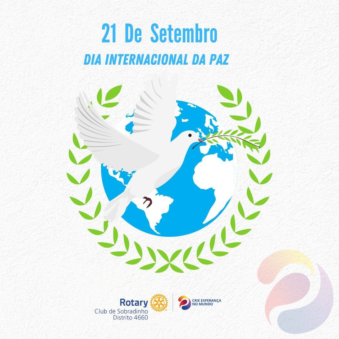 No dia 21 de setembro celebra-se o dia internacional da paz.