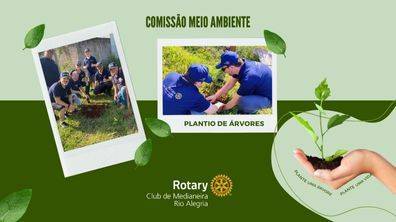 COMISSÃO MEIO AMBIENTE - PLANTIO DE 244 MUDAS DE ÁRVORES