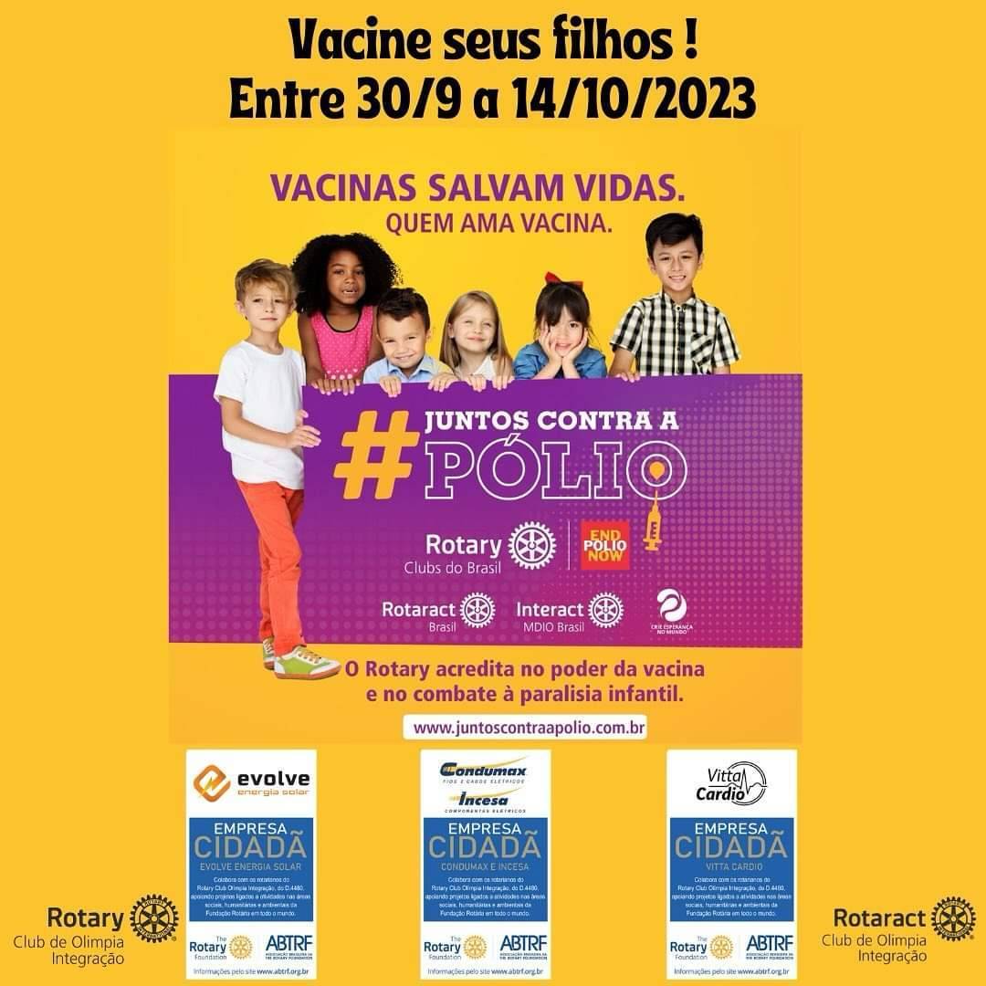 Vacine seus filhos contra a Pólio