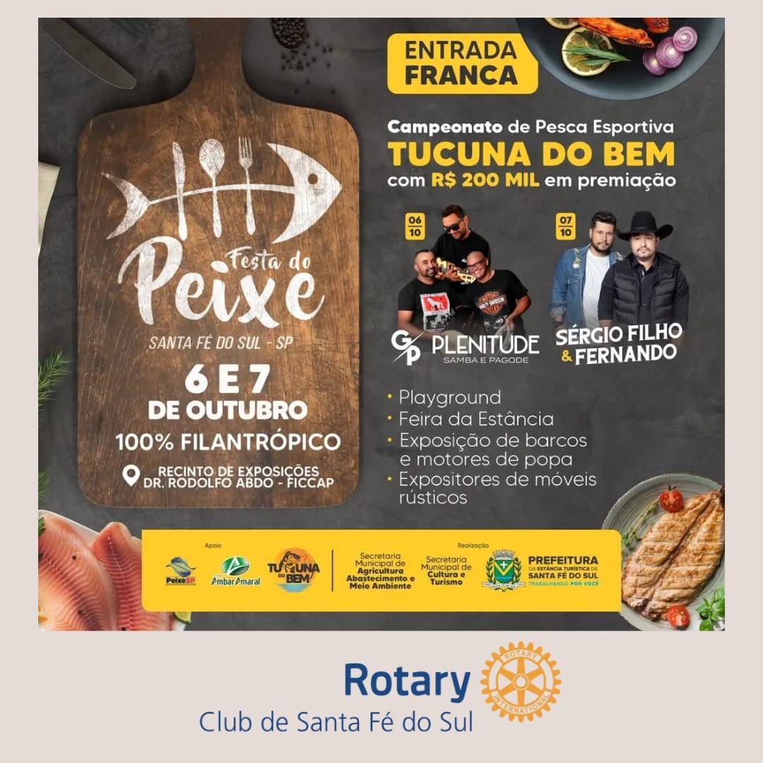 Festa do Peixe no Rotary Club de Santa Fé do Sul