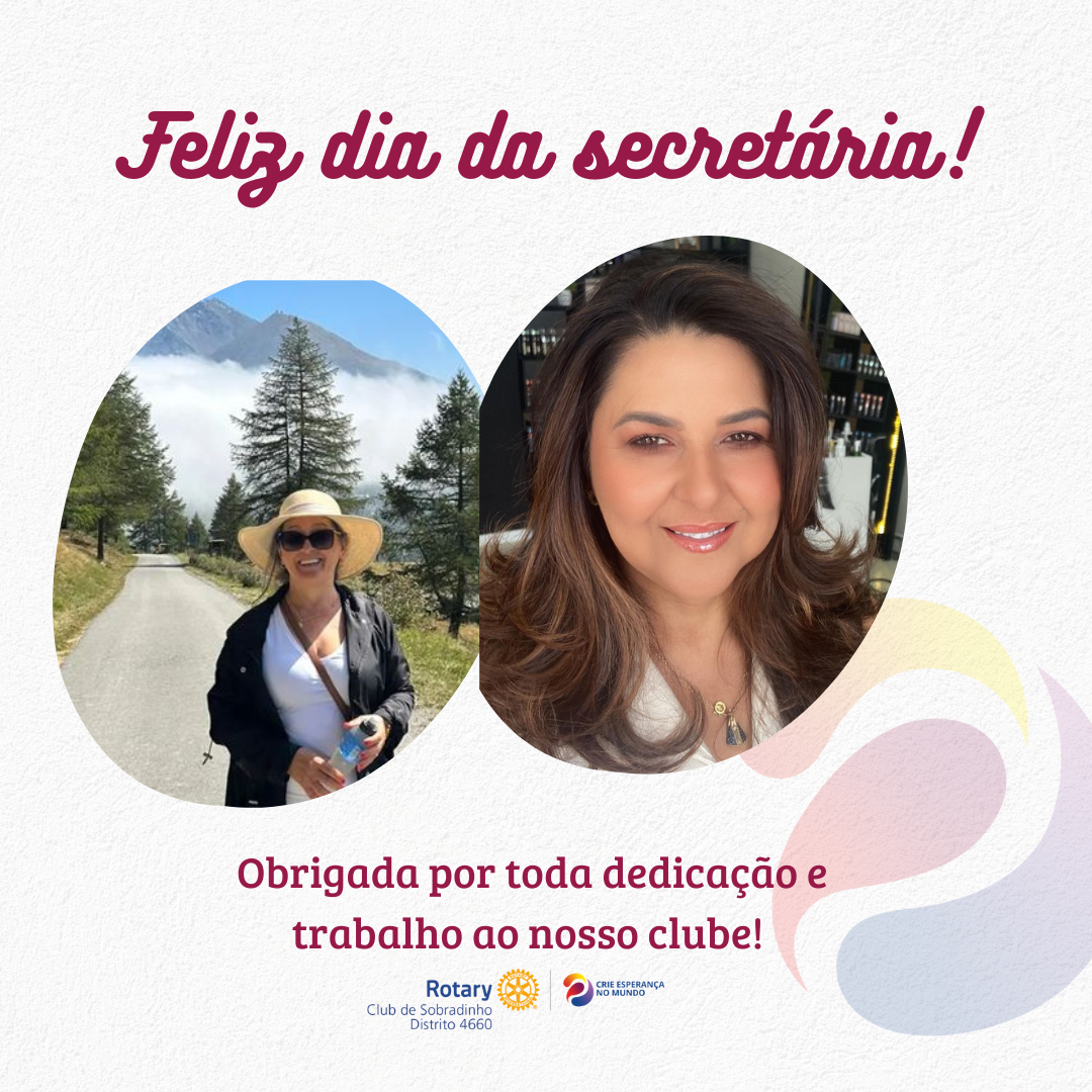 Desejamos um feliz dia as nossas secretárias do clube !
