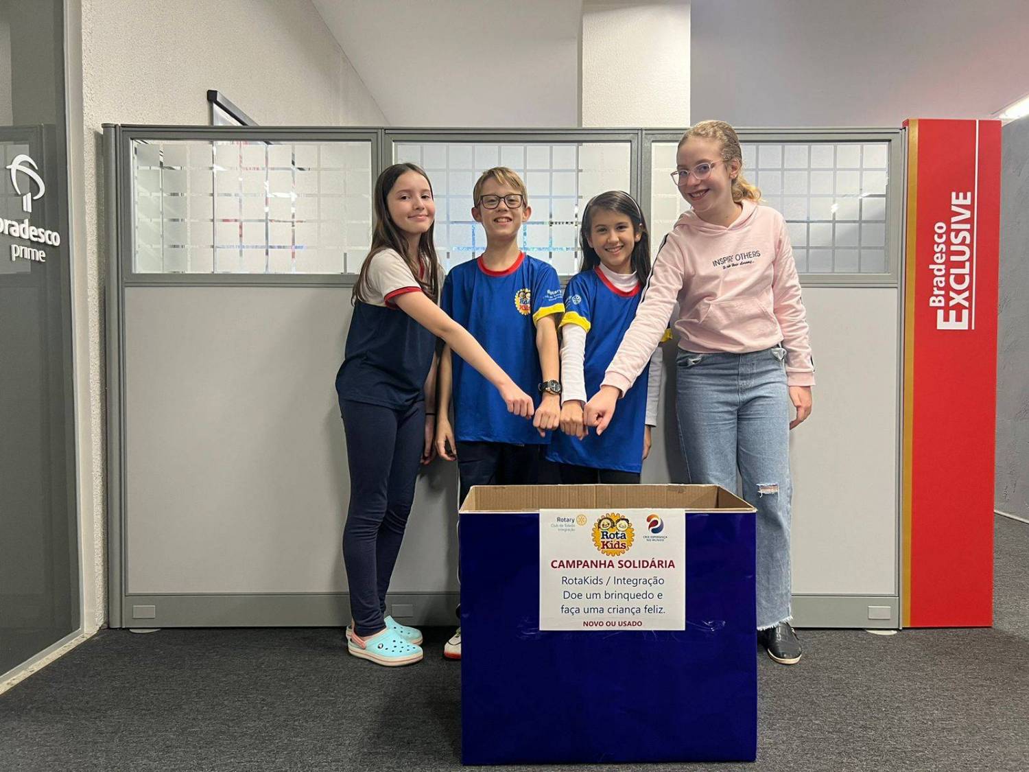 Rotakids de Toledo Integração encerra a arrecadação de brinquedos para a Campanha do Dia das Crianças - Doe um Brinquedo e Faça uma Criança Feliz.