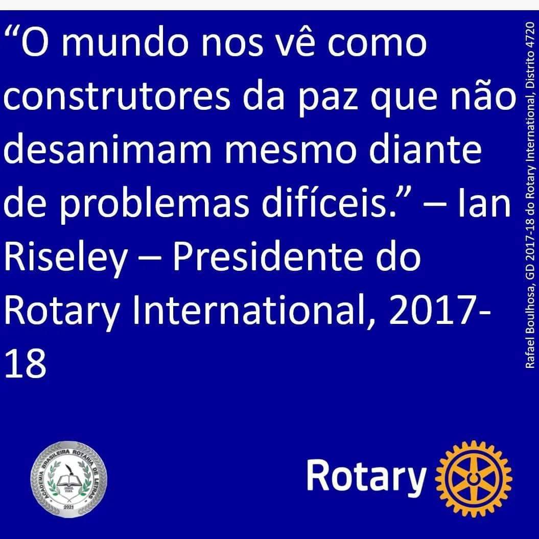 Mensagem do Presidente do Rotary Internacional 2017-18