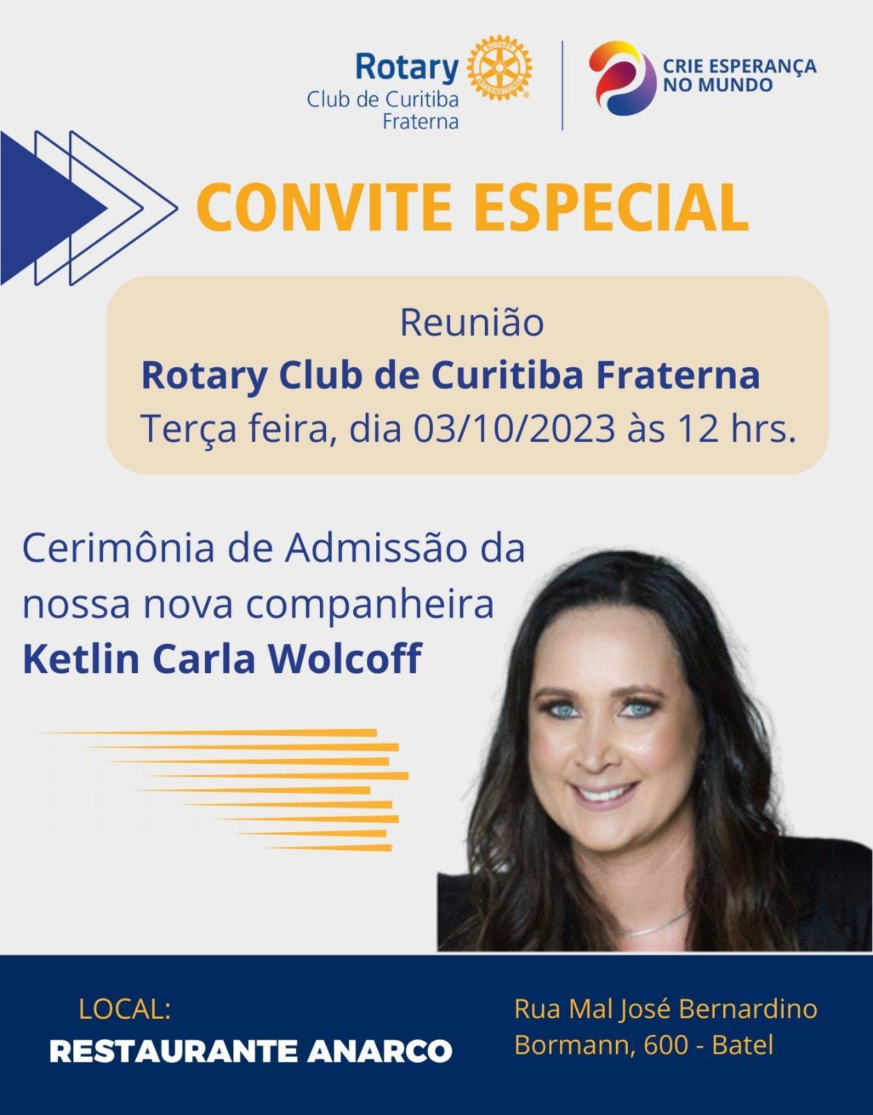 Cerimônia de Admissão - Ketlin Carla Wolcoff