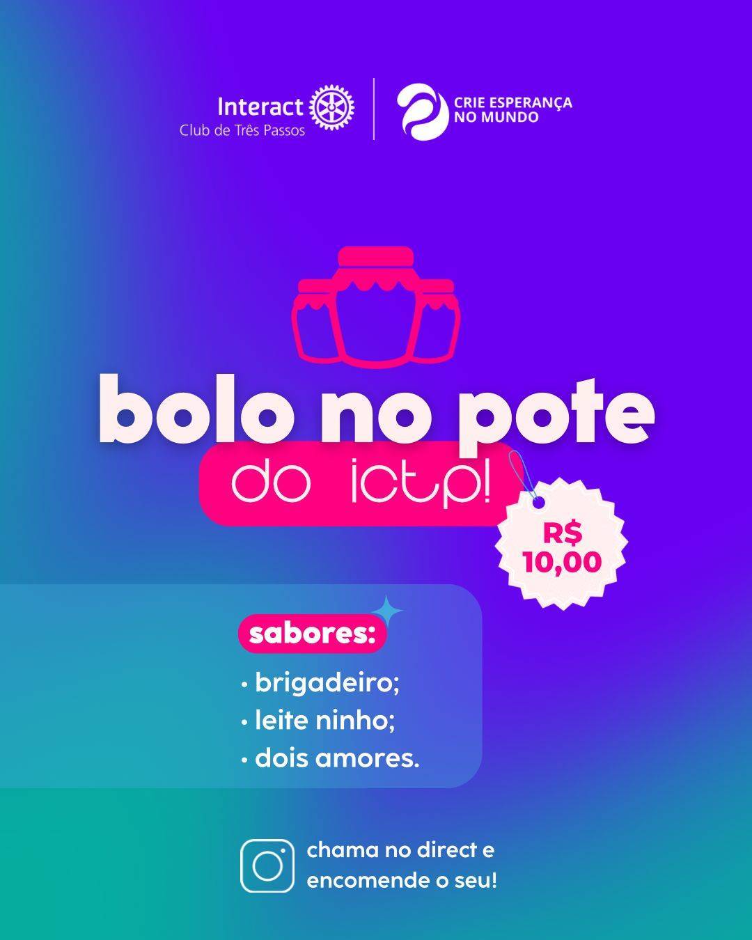 Bolo no pote 🧁