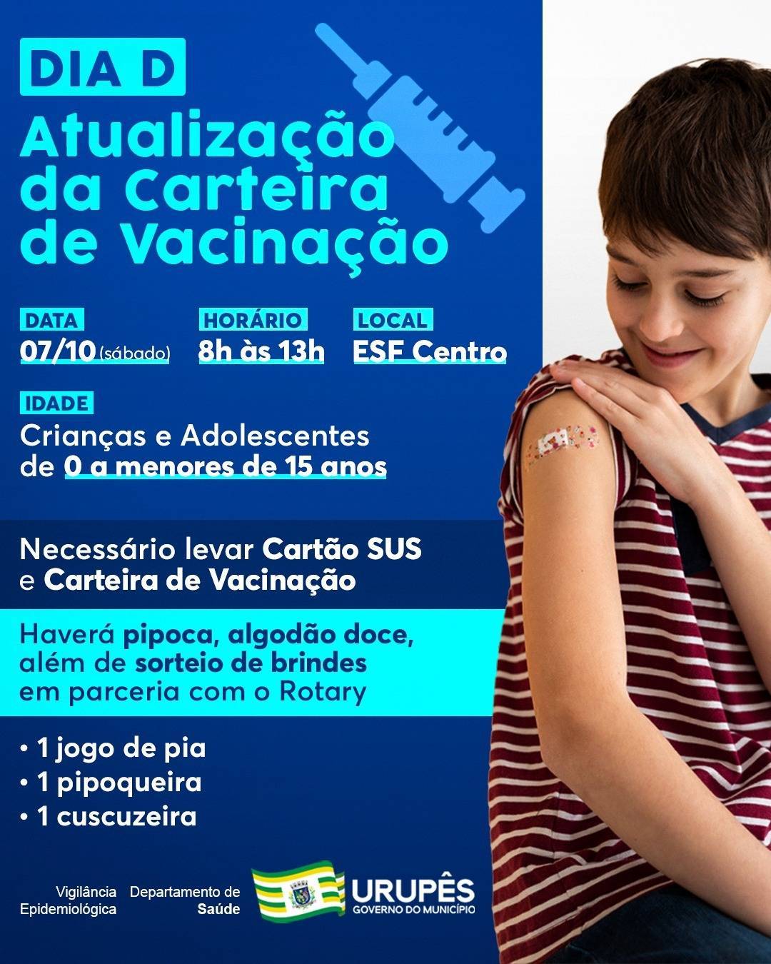 Atualização da carteira de vacinação 