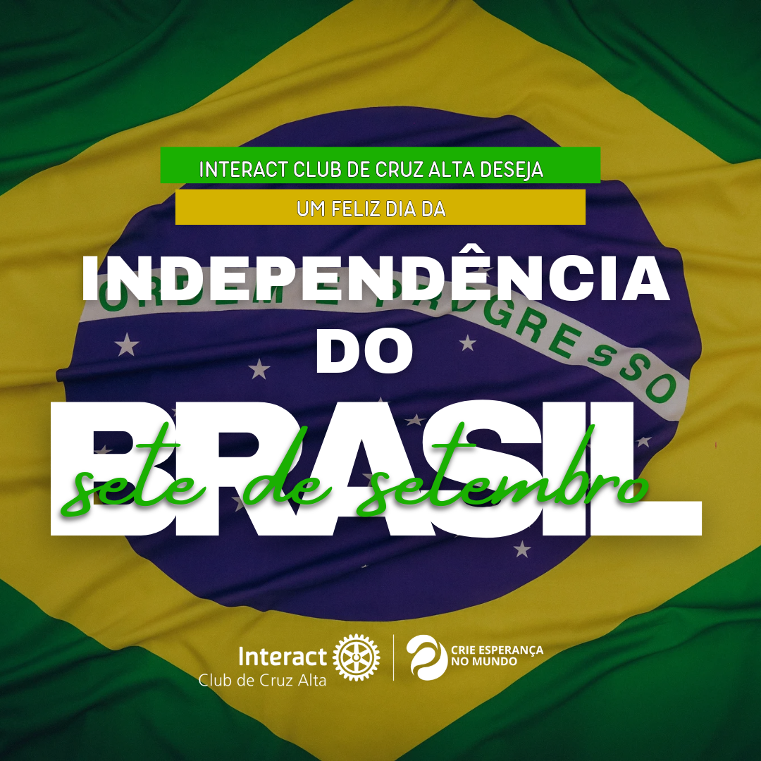Post em comemoração ao Sete de Setembro, o dia da Independência do Brasil!!  A independência ocorreu em 7 de setembro de 1822, quando o então repente D.Pedro I proclamou o grito às margens do Rio Ipiranga. 💚💛💙