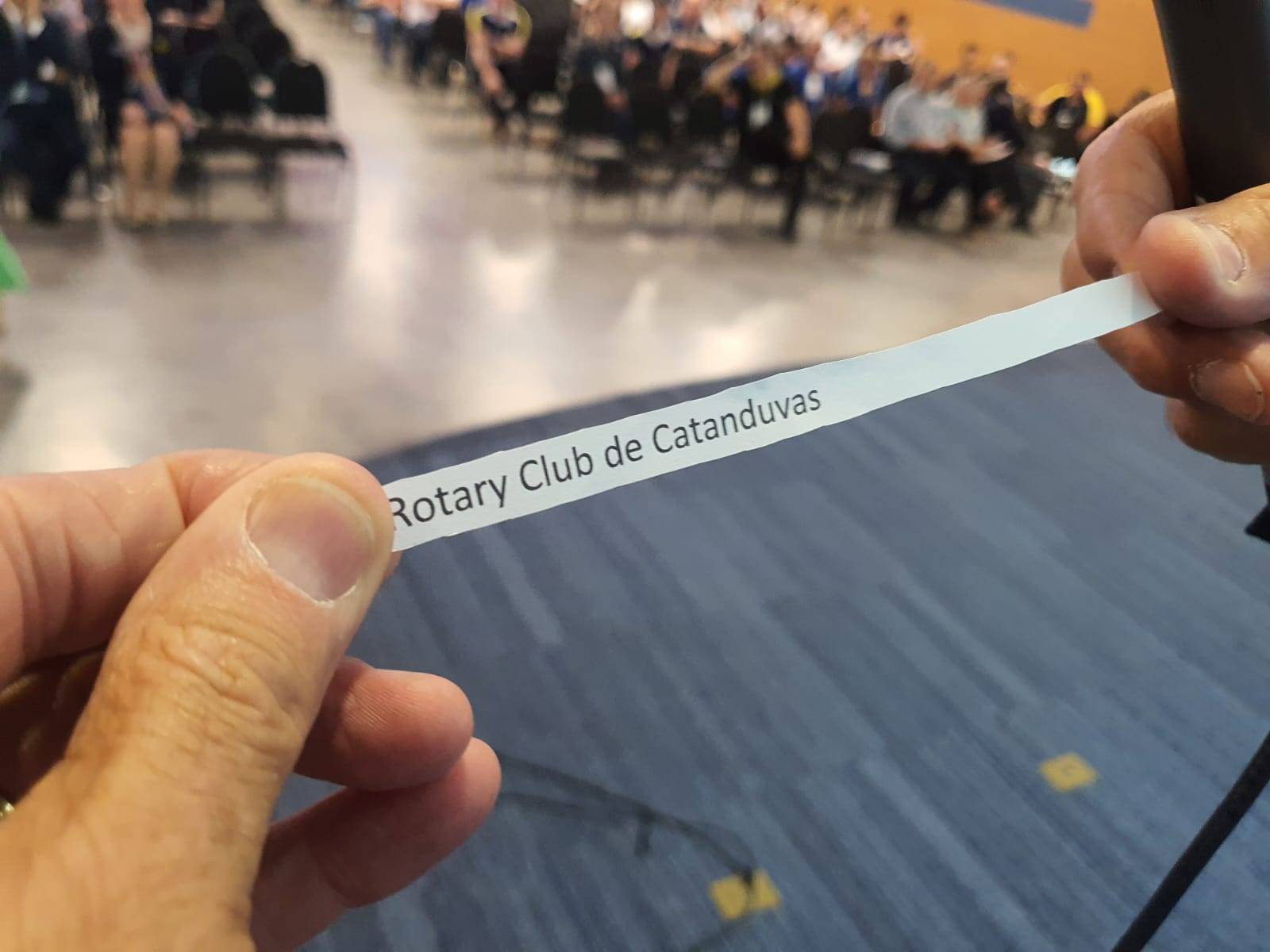 O Rotary Club de Catanduvas foi o felizardo em nosso sorteio.