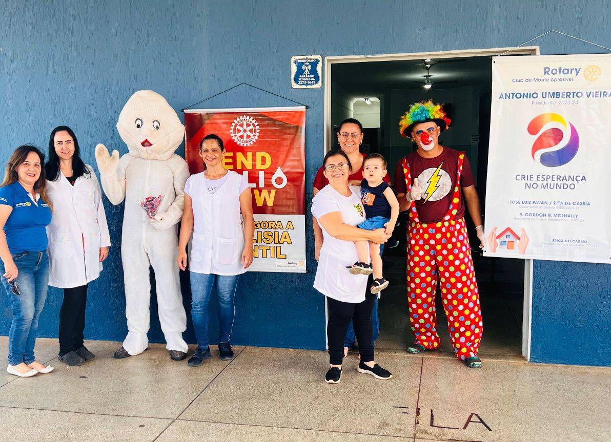 Dia D da multivacinação pelo Rotary Cblu de Monte Aprazível