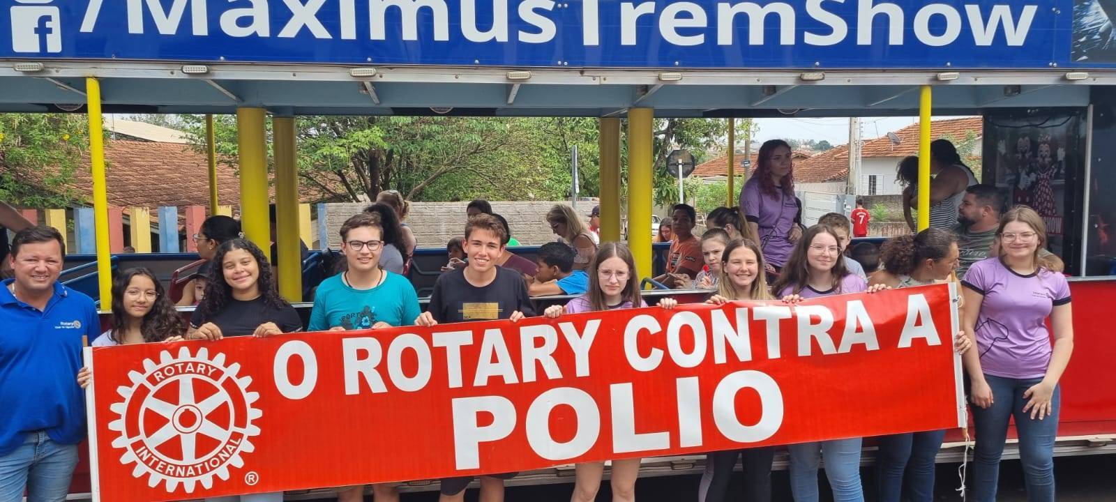 Divulgação do Rotary Club de Itápolis sobre a importância da Vacinação.