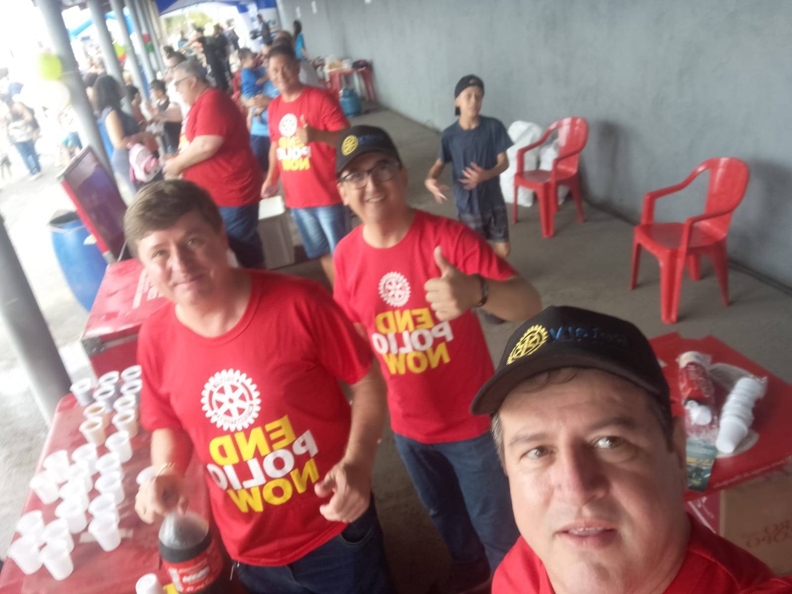 Presença do Rotary Club de Fernandópolis na Campanha de Vacinação