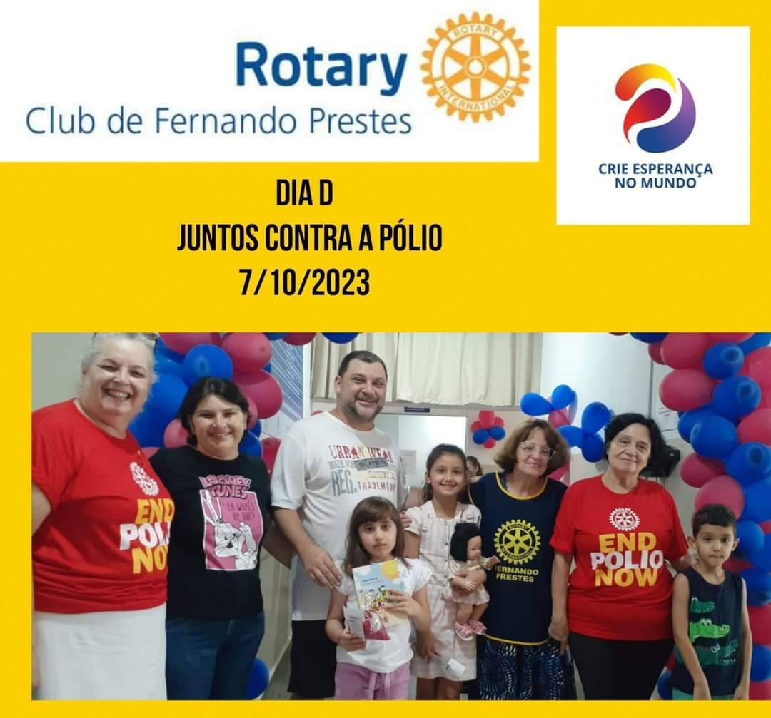 Presenã do Rotary Club de Fernando Prestes na Campanha da Multivacinação