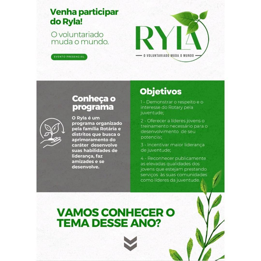RYLA - O voluntariado muda o mundo