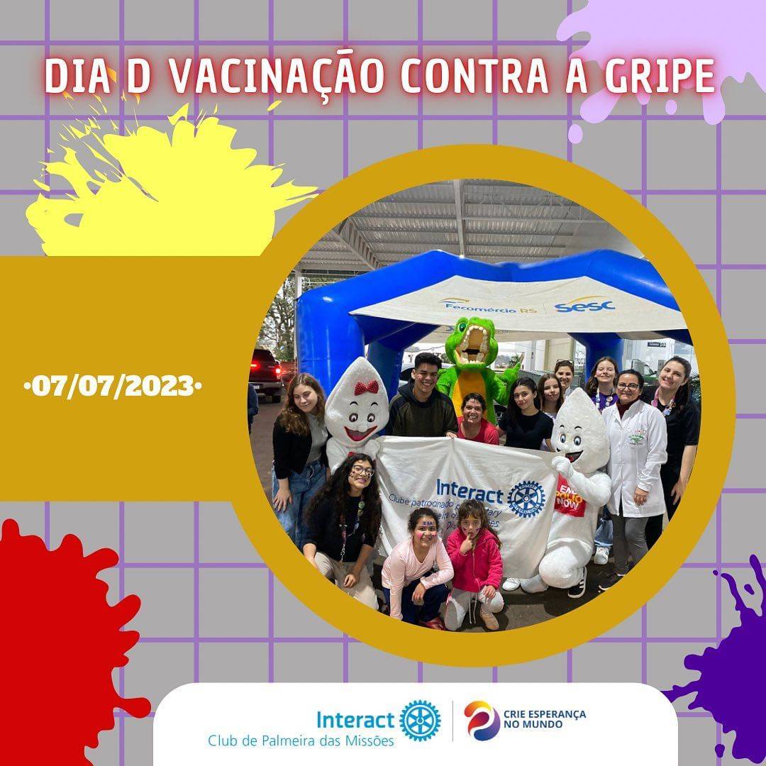 💉 Dia D Vacinação: Interact Club de Palmeira das Missões em Ação!