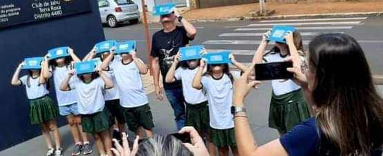 Rotary Club de Jahu Terra Roxa em parceria com o CEAJ estarão disponíveis para o Eclipse