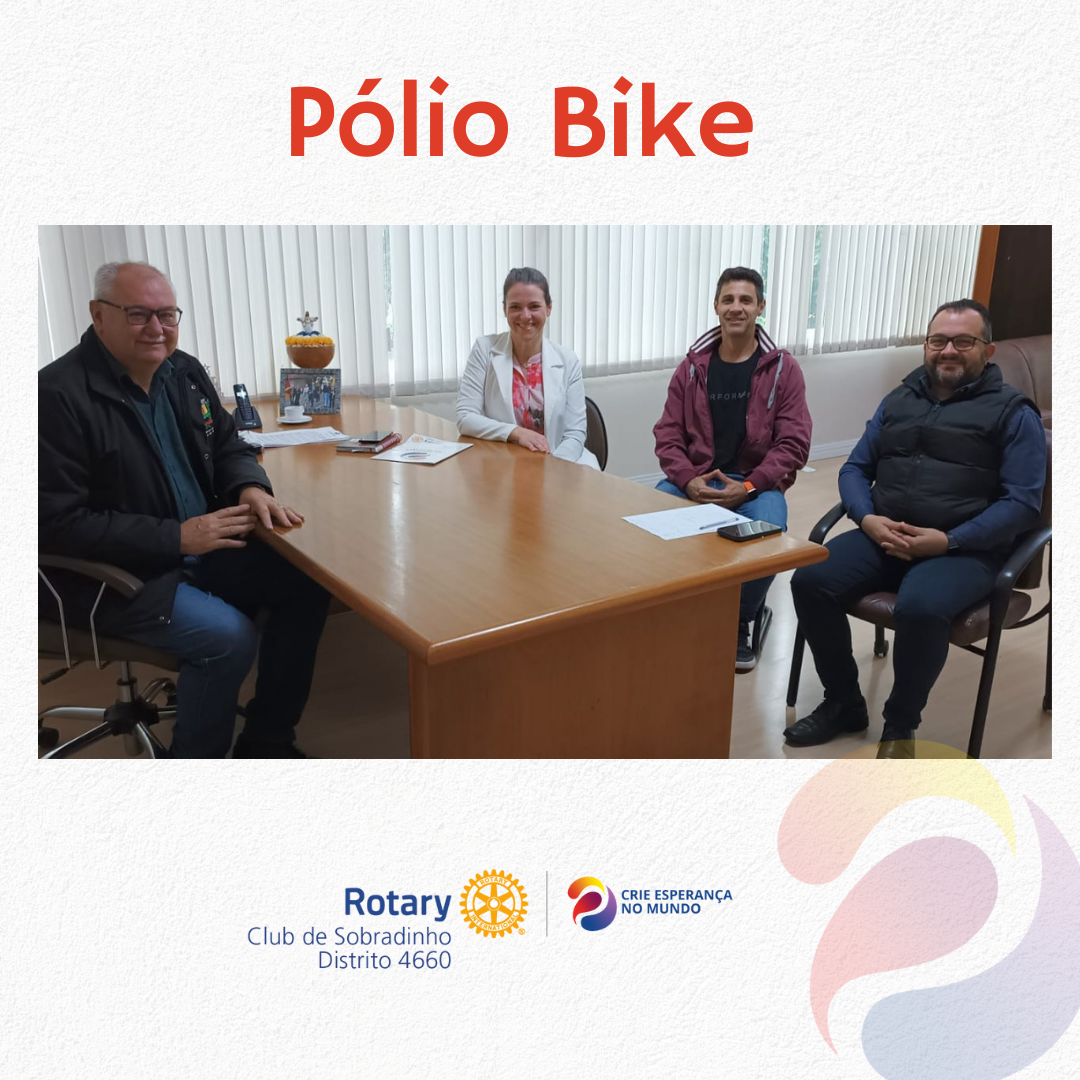 Estivemos reunidos nesta manhã para resolver sobre os últimos detalhes do Evento Pólio Bike que ocorrerá neste domingo 22/10.
