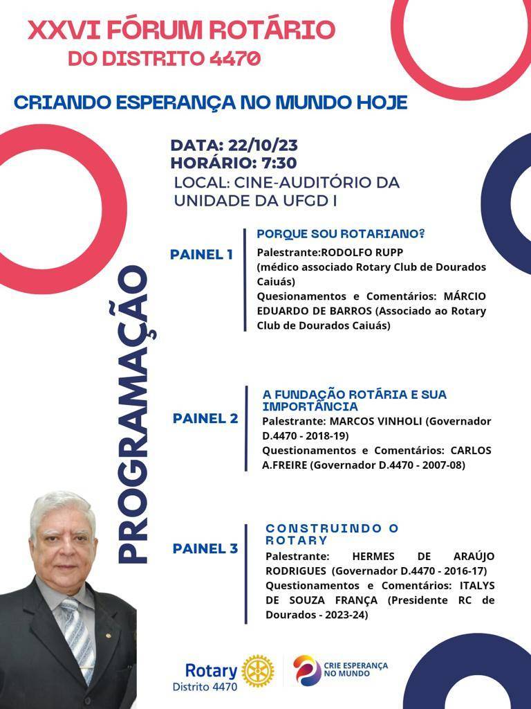 XXVI FÓRUM ROTÁRIO DO DISTRITO 4470