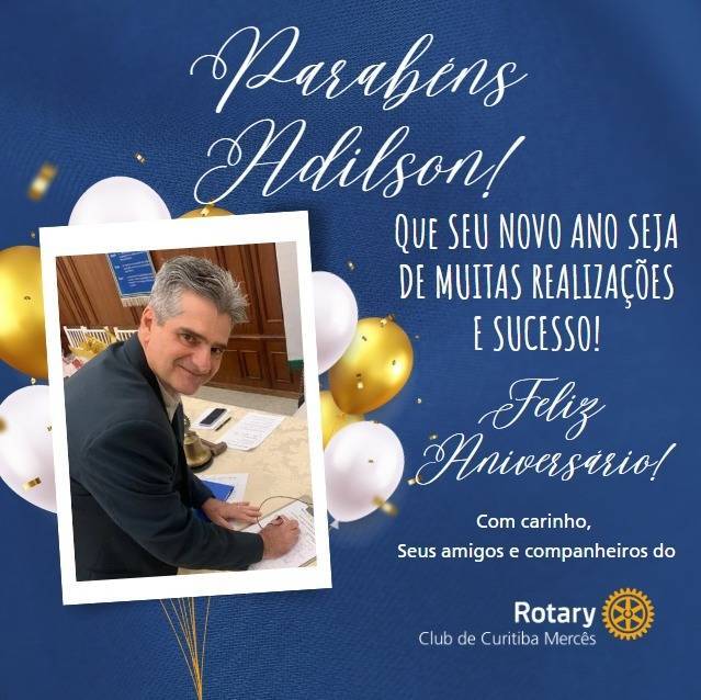 Parabéns, companheiro Adilson!!! Que seu novo ciclo seja muito especial. Receba o carinho de todos os companheiros do RCC Mercês