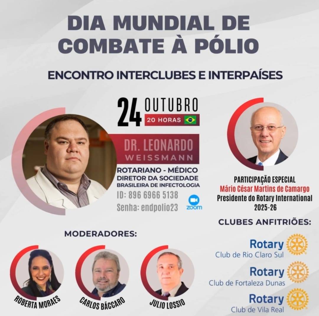 Dia mundial de Combate à Pólio - Encontro Interclubes e Interpaíses