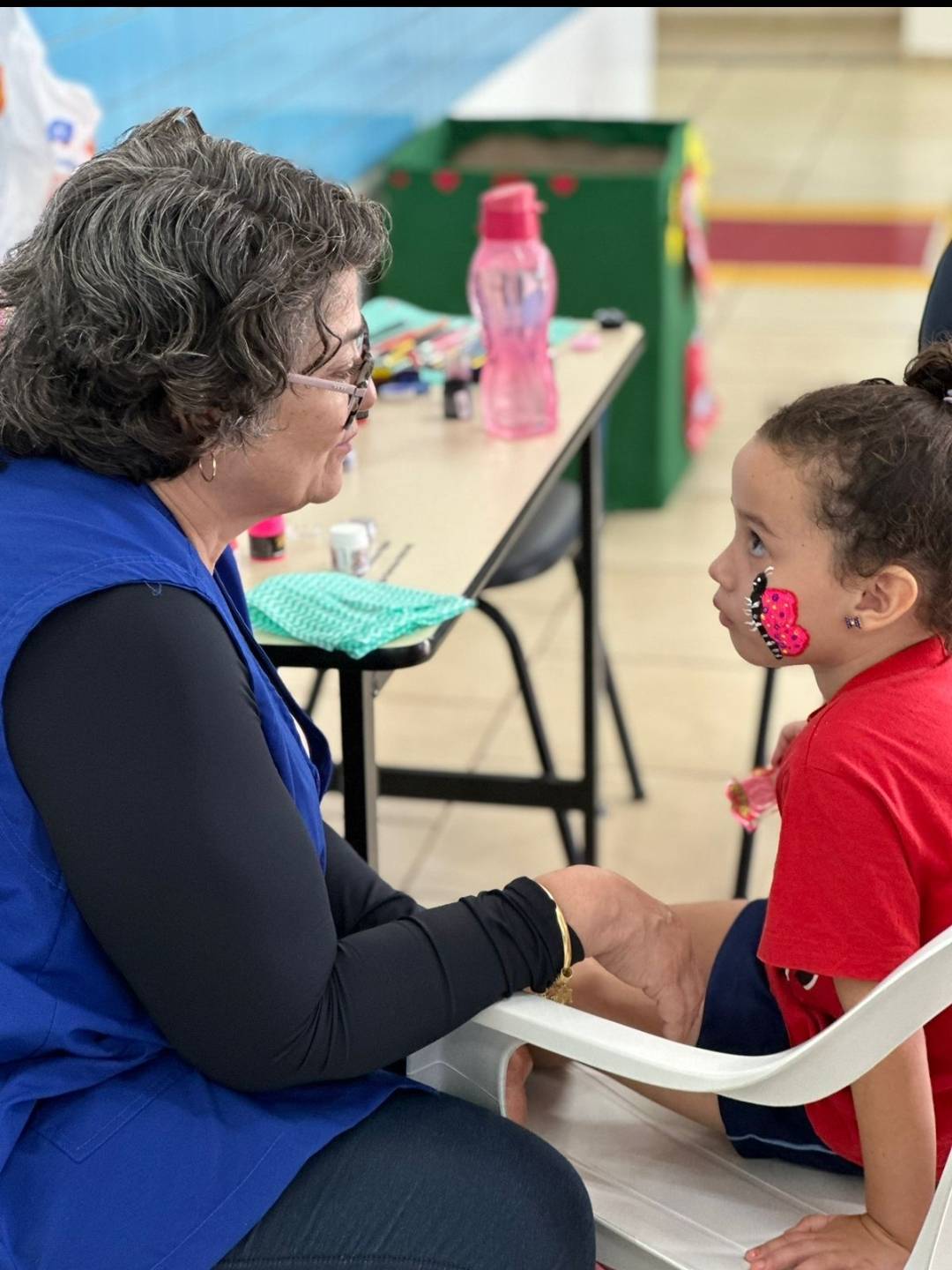 Pinturas faciais - Unidade de saúde Alto Panorama 