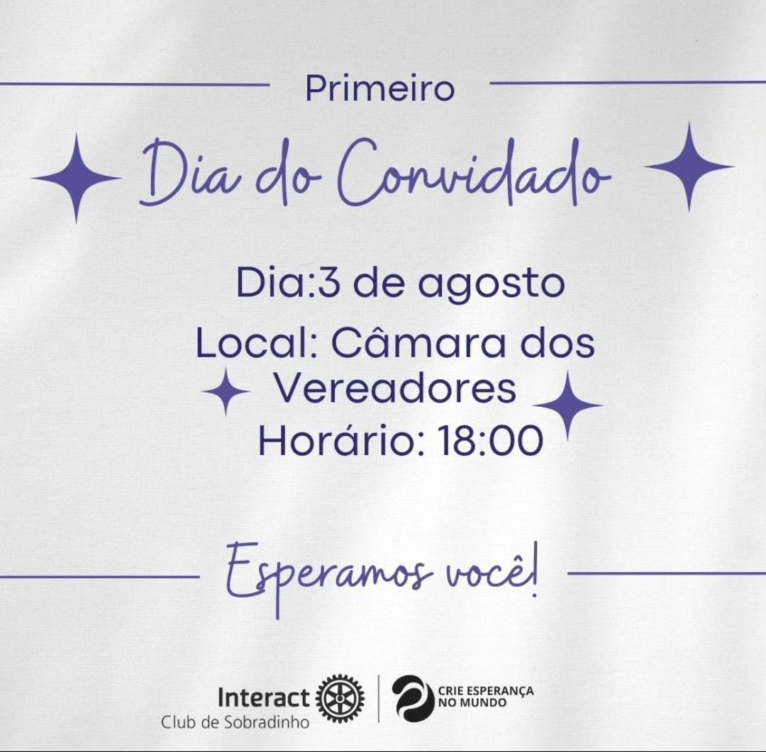 Primeiro dia do convidado 