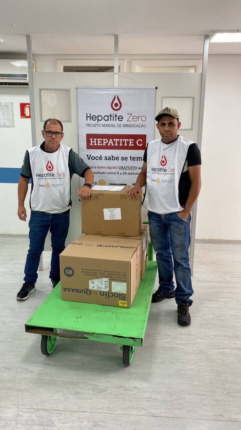 Rotary Clubs das áreas 6-A e 6-B recebem kits para Campanha Hepatite Zero