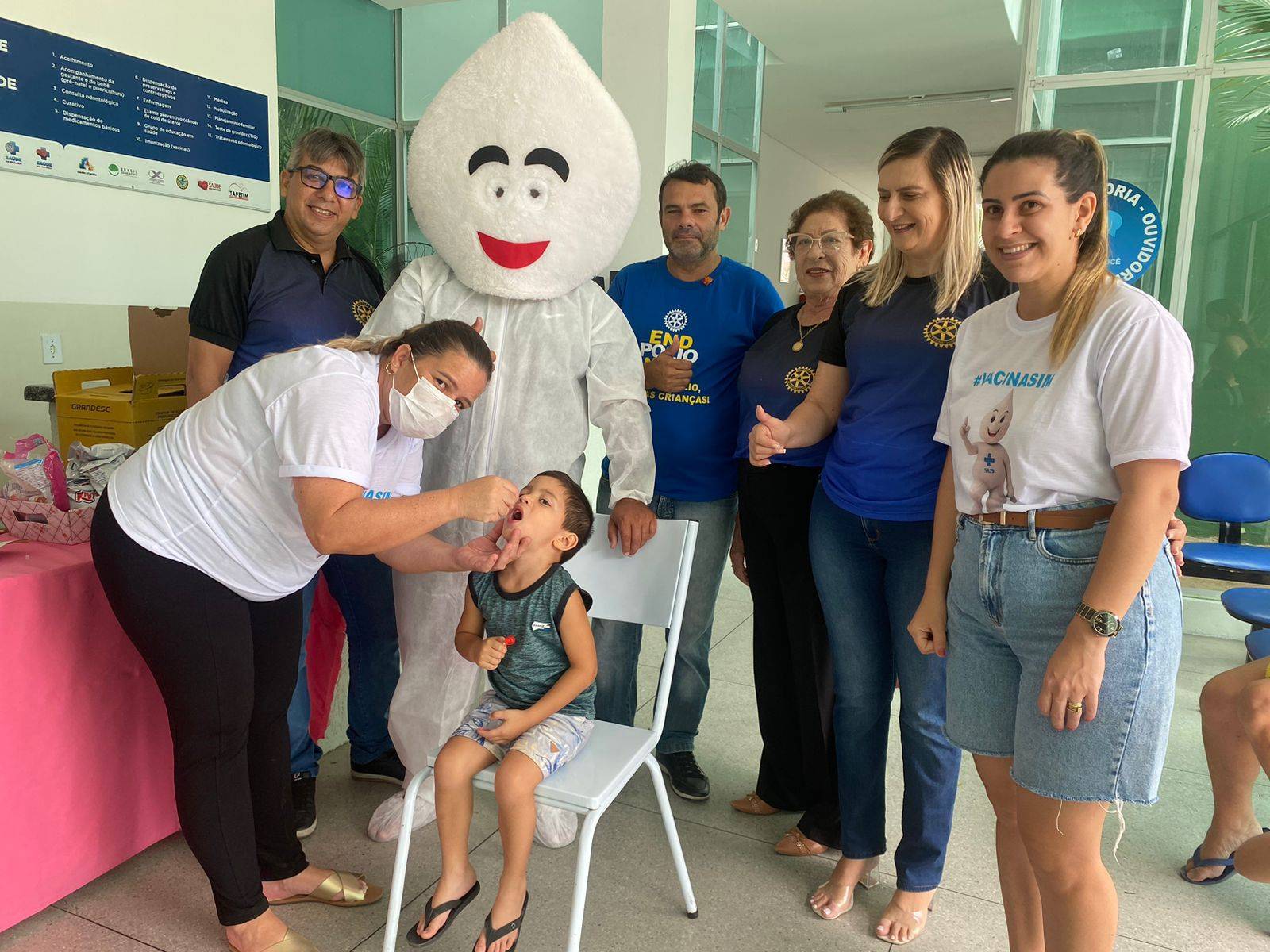 RC Itapetim no dia "D" contra a Pólio