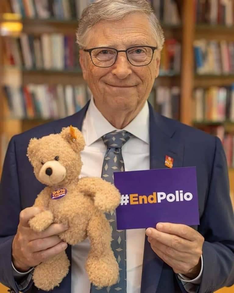 Gill Gate sobra a sua aposta na campanha End Polio Now