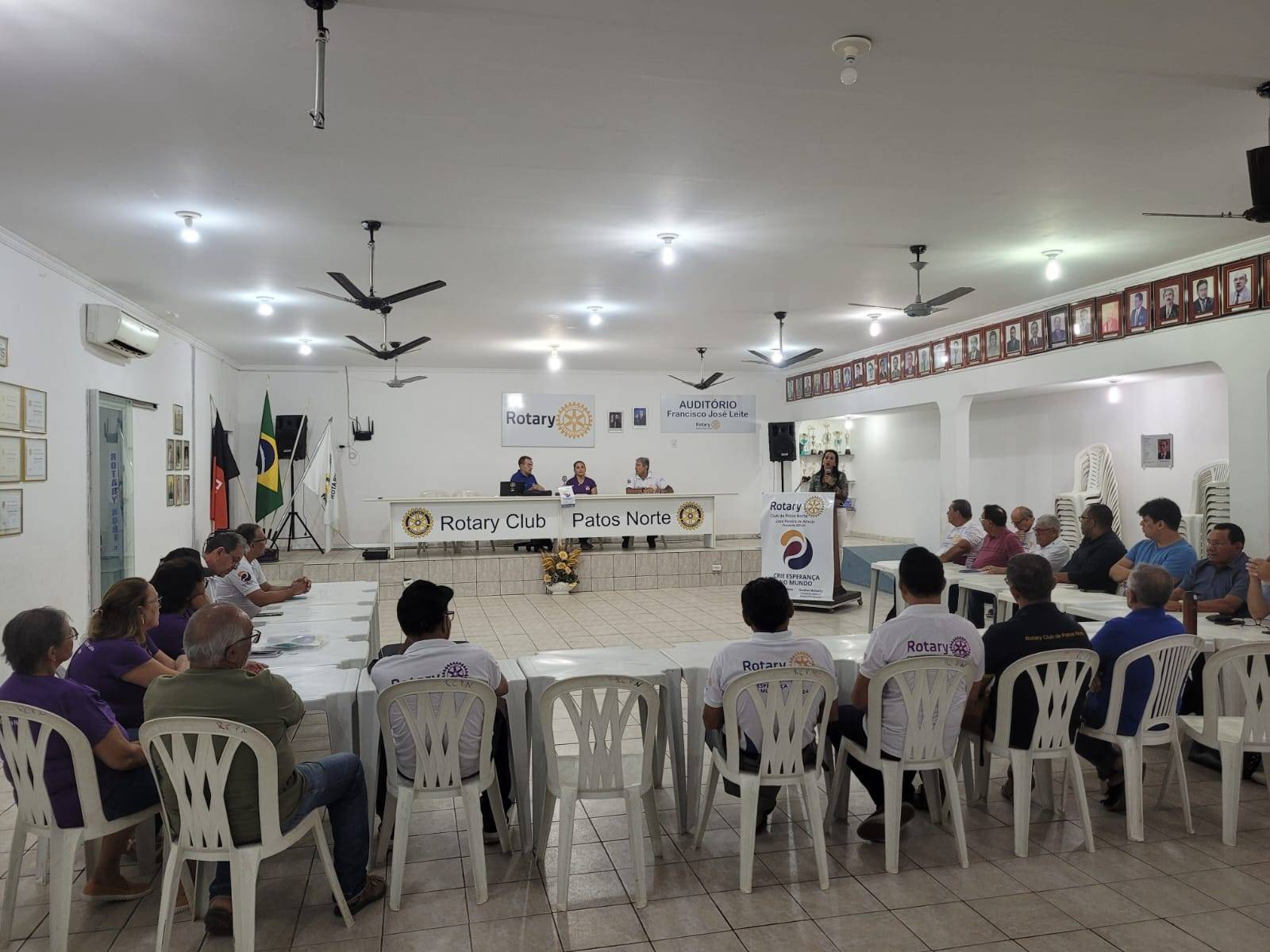 O Rotary Club de Patos Norte, realizou nesta terça-feira dia 31 de outubro a sua 15ª reunião ordinária do ano rotário 2023-24. 