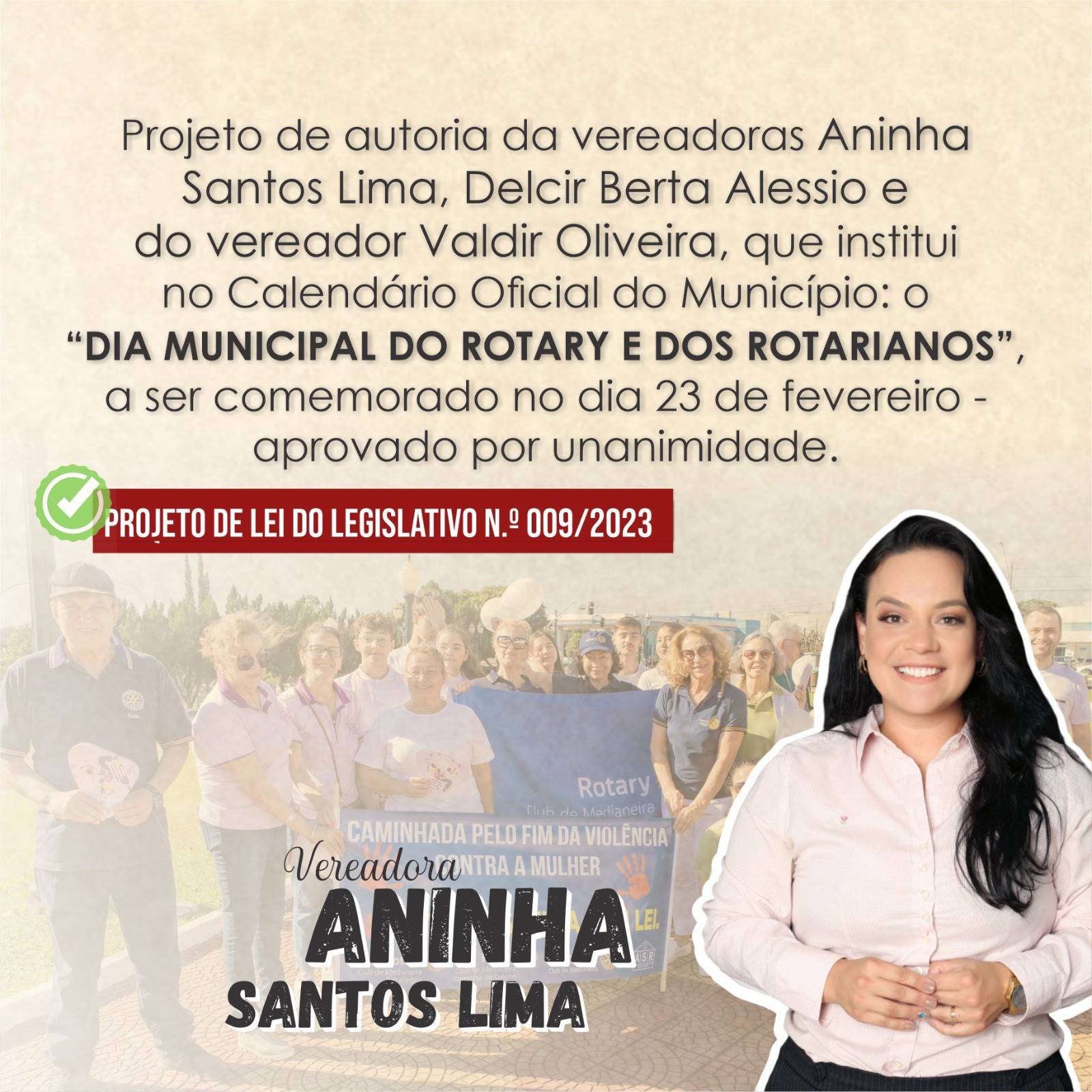 Dia Municipal do Rotary e dos Rotarianos 