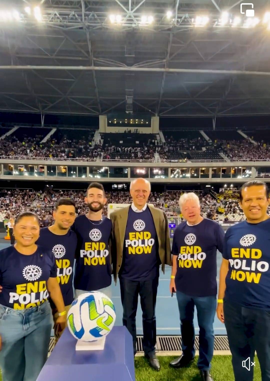 Parceria do Rotary e Rotaract com CBF na Luta Contra a Pólio 